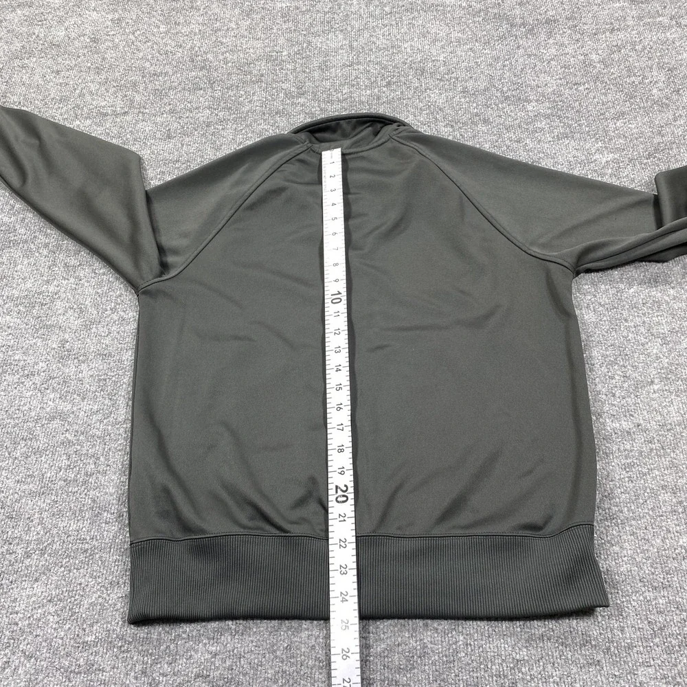 Nike Jacket Mens‎ Medium Black Windbreaker Full Zip Collared Pockets Lightweight